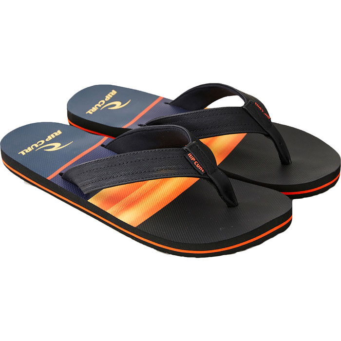 2021 Rip Curl Mens Ripper Flip Flops TCTAK1 Blue Orange Accessories Wetsuit Outlet